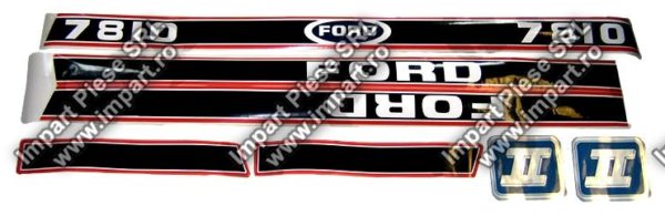 41002 - Decal Kit Ford 7810 Red & Black