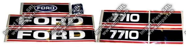 4491 - Decal Ford 7710 Force 2 Red & Black