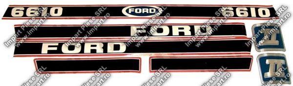 4718 - Decal Ford 6610 Force 2 Red & Black