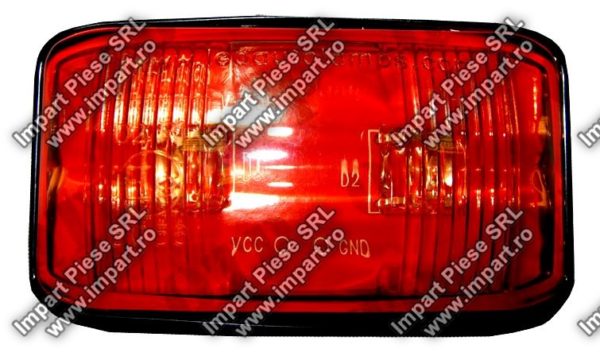 51989 - Side Marker Lamp LED Red 10/30 Volt