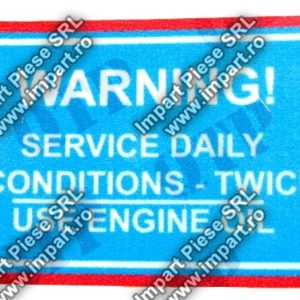 62224 - Decal TEF 20 Service Daily