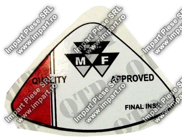 62226 - Decal 100 Quality Approved Final Inspection
