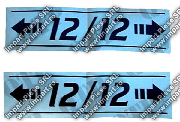 6815 - Decal X2 <-12/12-> Pair 390 399 365